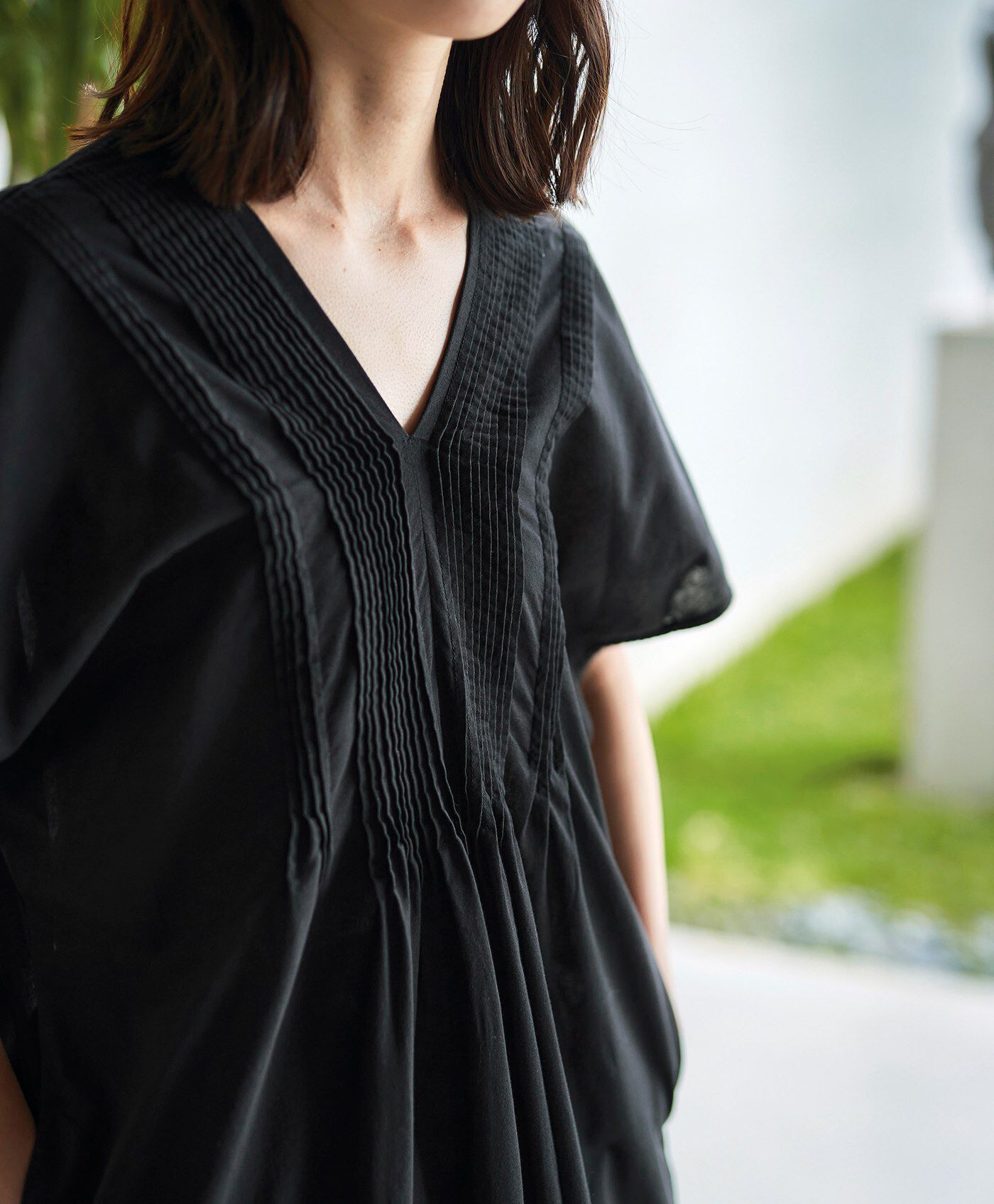 極美品✨ 黒❤️ サニーレーベル 【WEB限定】エアリーチュニック