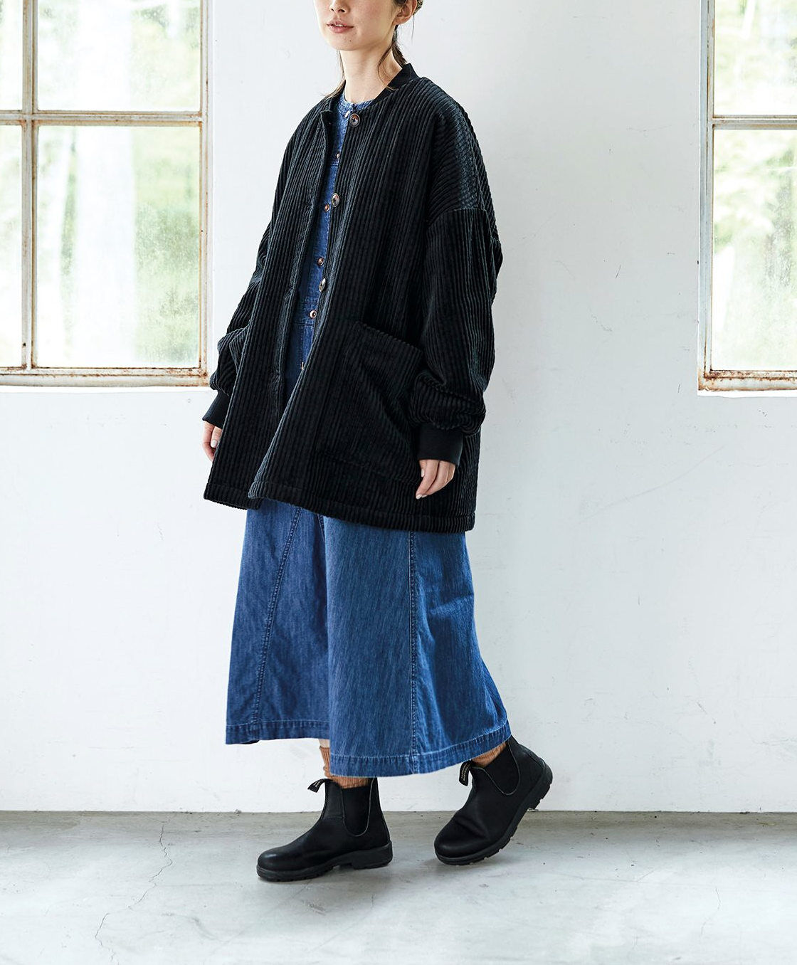 SUNNY CLOUDS 極太コールのショートコート〈レディース〉｜Sunny