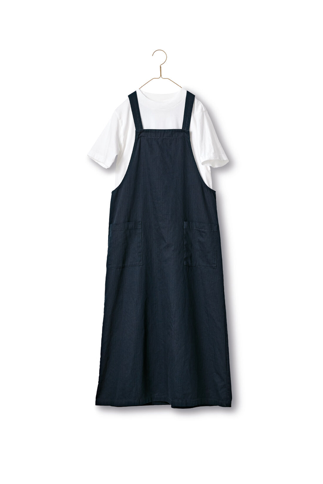 Sunny clouds so-co|サニークラウズ　エプロンワンピースセット〈レディース〉紺