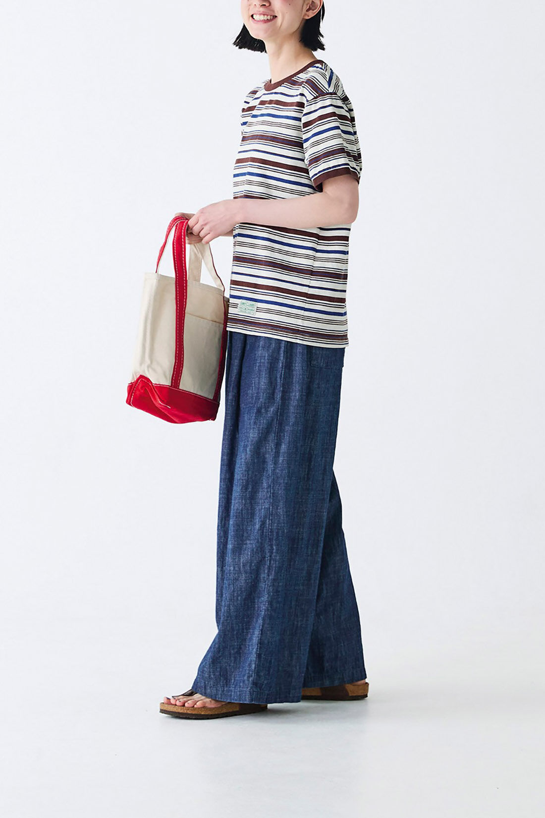 Sunny clouds so-co|サニークラウズ　feat. mii 　マルチなボーダーTシャツ〈レディース〉