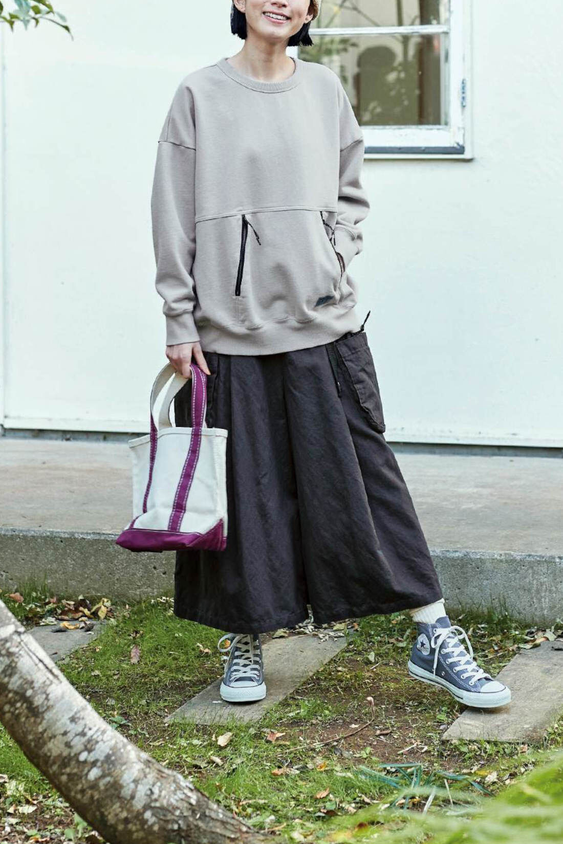 WEB限定お買い得商品の新着アイテム Sunny clouds Climbing Culottes〈Women〉Charcoal｜ExpressBOX パンツ