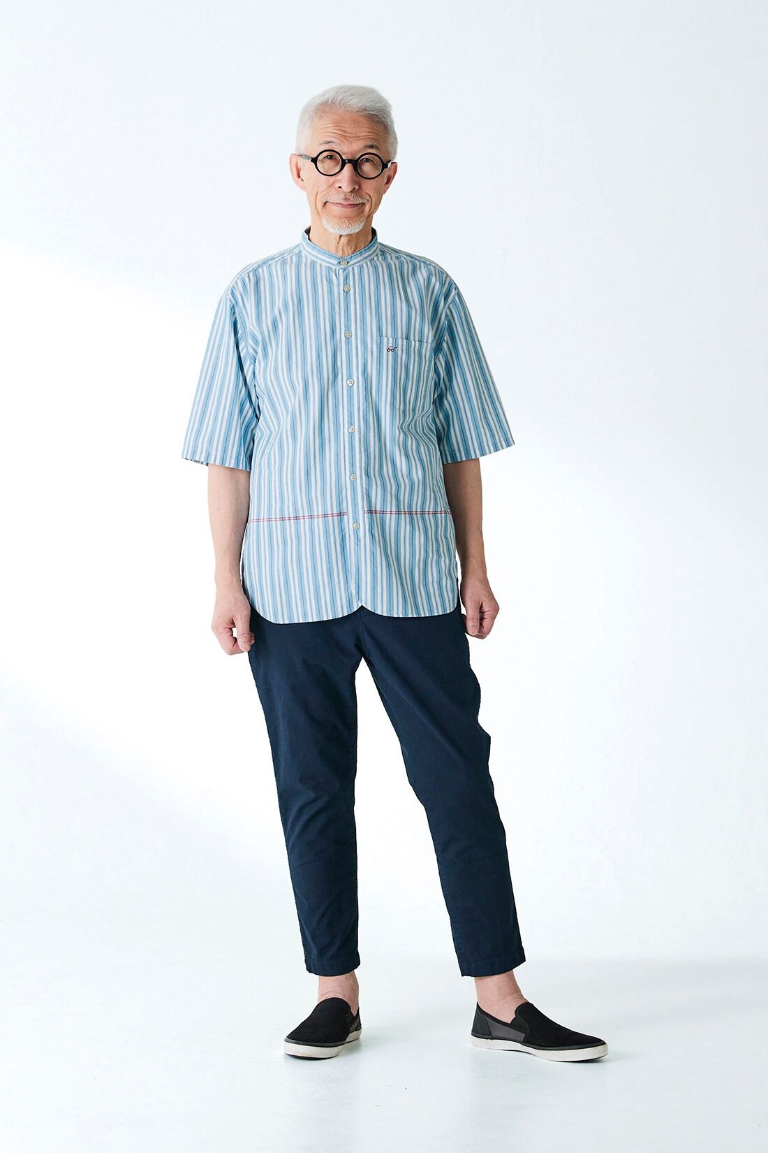 ExpressBOX|サニークラウズ feat. bonpon bonさんのソーダストライプシャツ〈メンズ〉