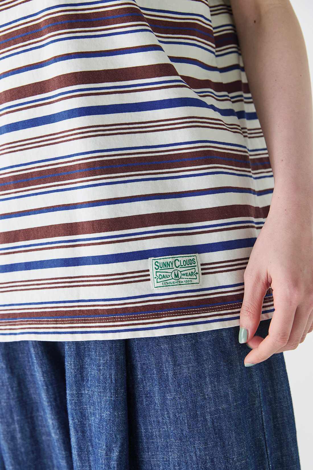 Sunny clouds so-co|サニークラウズ　feat. mii 　マルチなボーダーTシャツ〈レディース〉