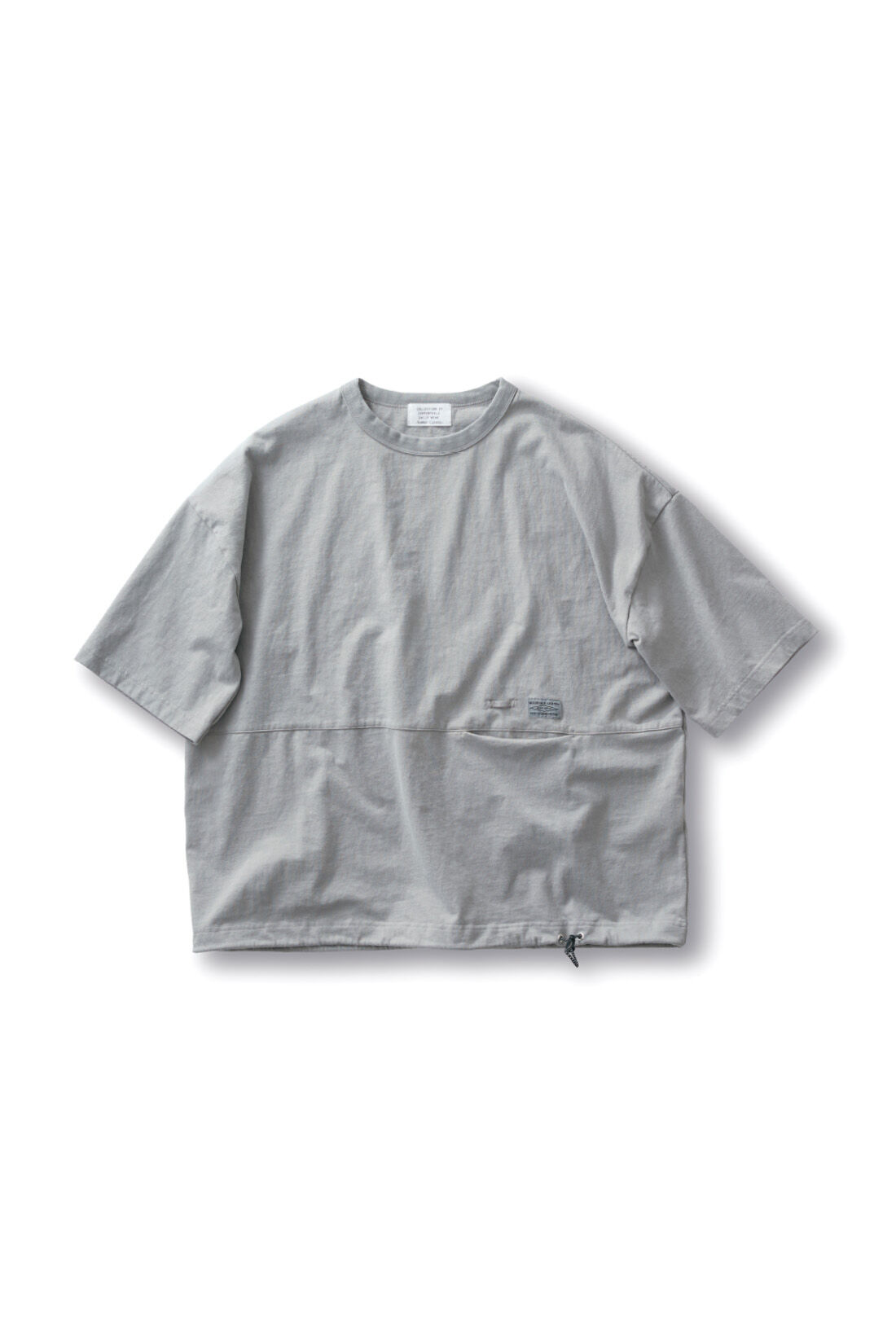 Sunny clouds so-co|サニークラウズ　すそが絞れるTシャツ〈メンズ〉グレー