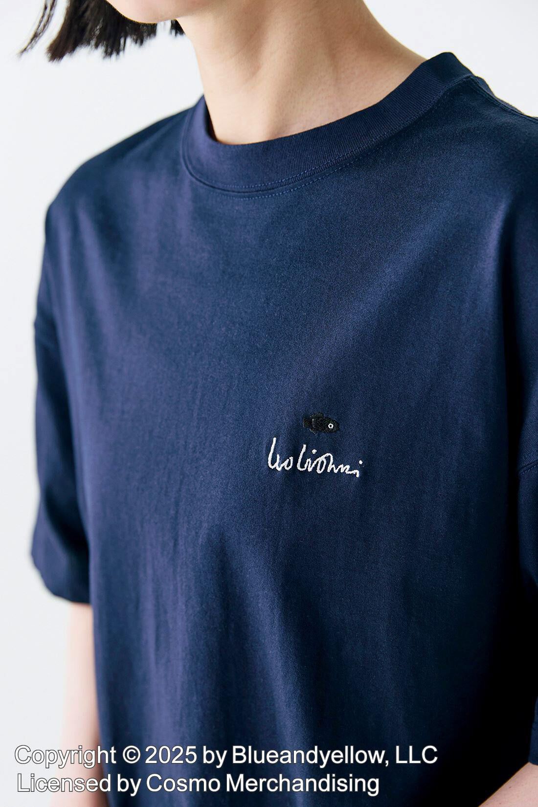 Sunny clouds so-co|サニークラウズ feat. Swimmy 　スイミーTシャツ〈レディース〉紺