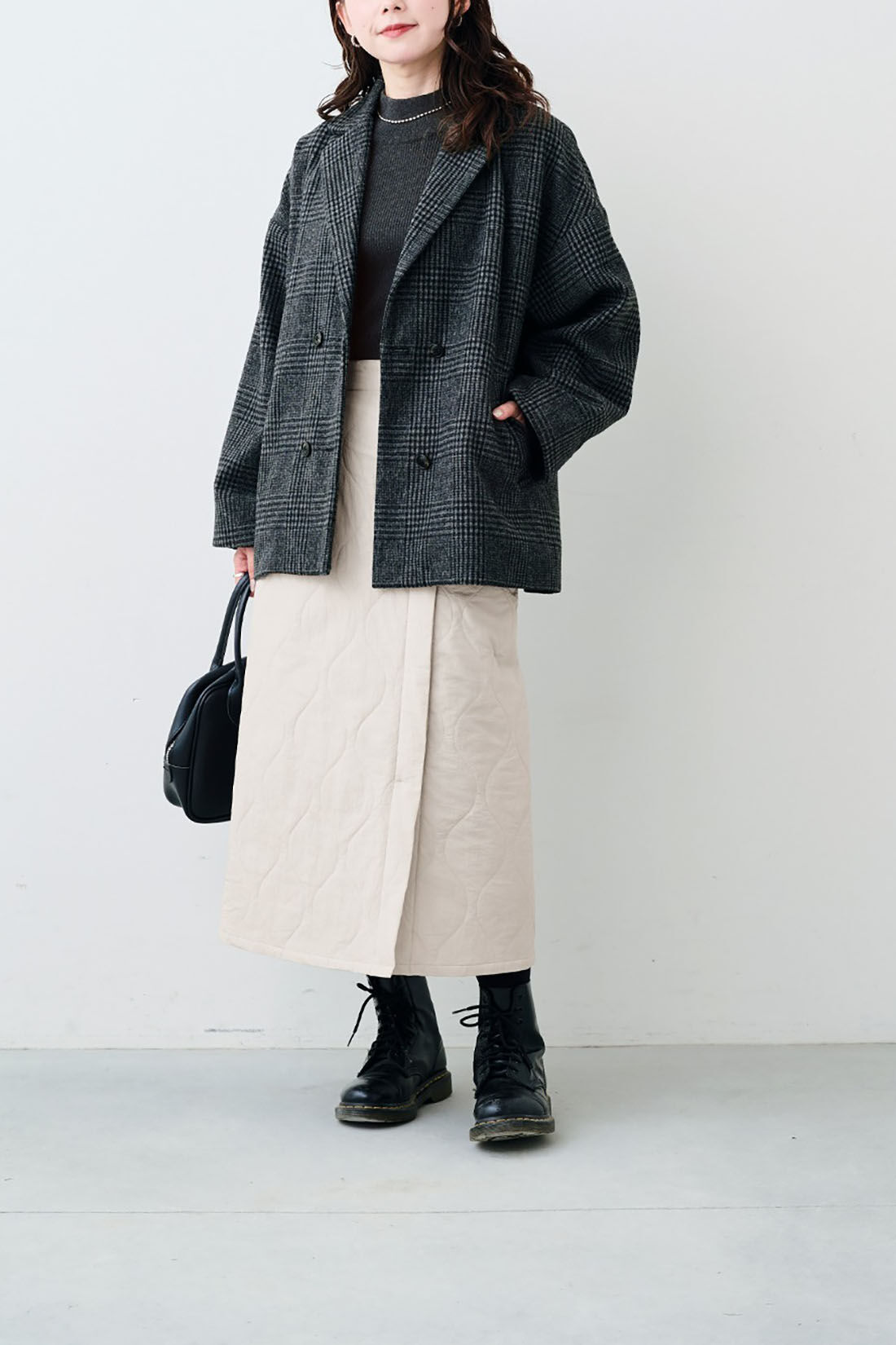 Sunny clouds so-co|サニークラウズ　グレンチェックのテーラードジャケット〈レディース〉