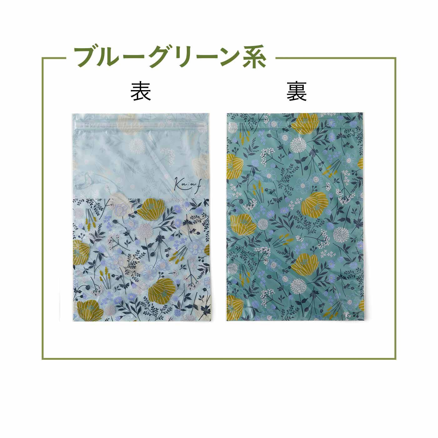 クーフゥ A4サイズの花柄チャック付き袋｜フェリシモメリー