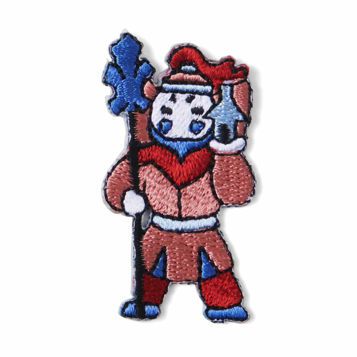 フェリシモメリー|ペタッと貼って開運祈願！ 七福神の刺しゅうシールワッペンの会|勝運上昇などのご利益があるとされる『毘沙門天（びしゃもんてん）』