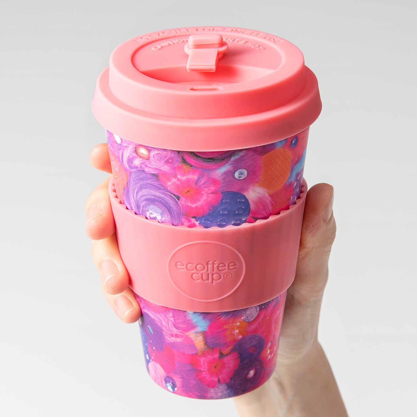 フェリシモメリー|KAWAII COMPANY サステナブルな未来へのやさしい想いを注ぐ カワイイ ecoffee cup（R）（エコーヒーカップ）|シリコーンのホルダー＆ふた付き。温かい飲み物の持ち歩きもOK。