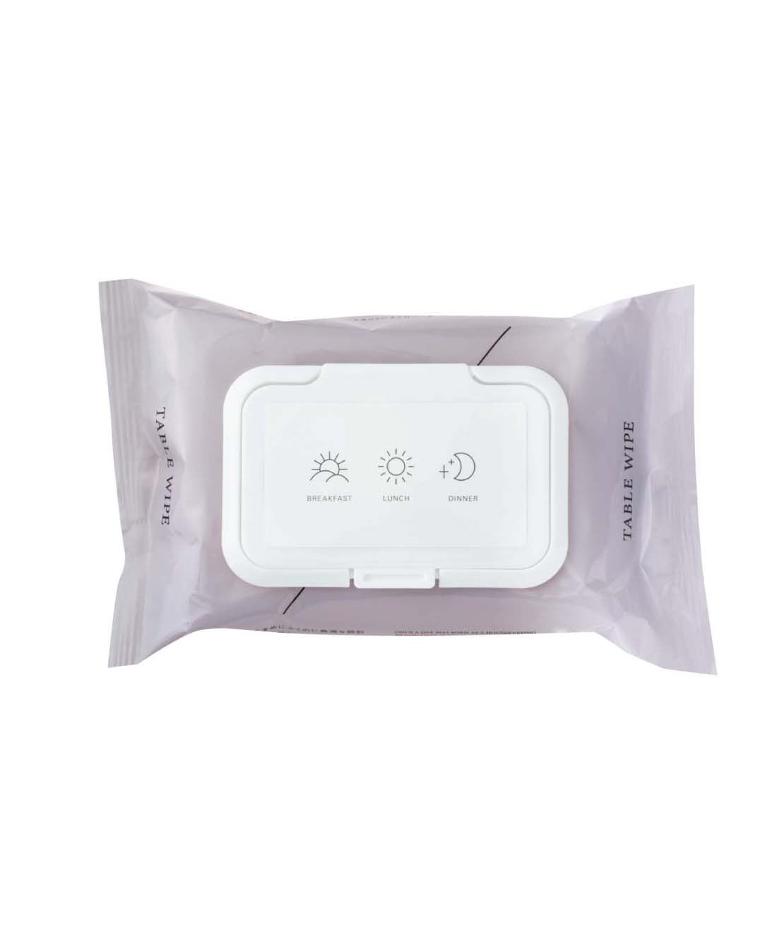 フェリシモメリー|1/d　After meals　小掃除シートセット（食卓用・電子レンジ用）の会|食卓用シート 毎日2回使えるように〈たっぷり60枚〉。インテリアになじむパッケージで出しっぱなしOK。