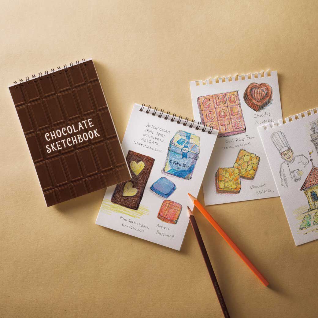 フェリシモコレクション|チョコレートバイヤーが選んだ　チョコレートを描くのにぴったりな色えんぴつ【20/500 COLORED PENCILS】