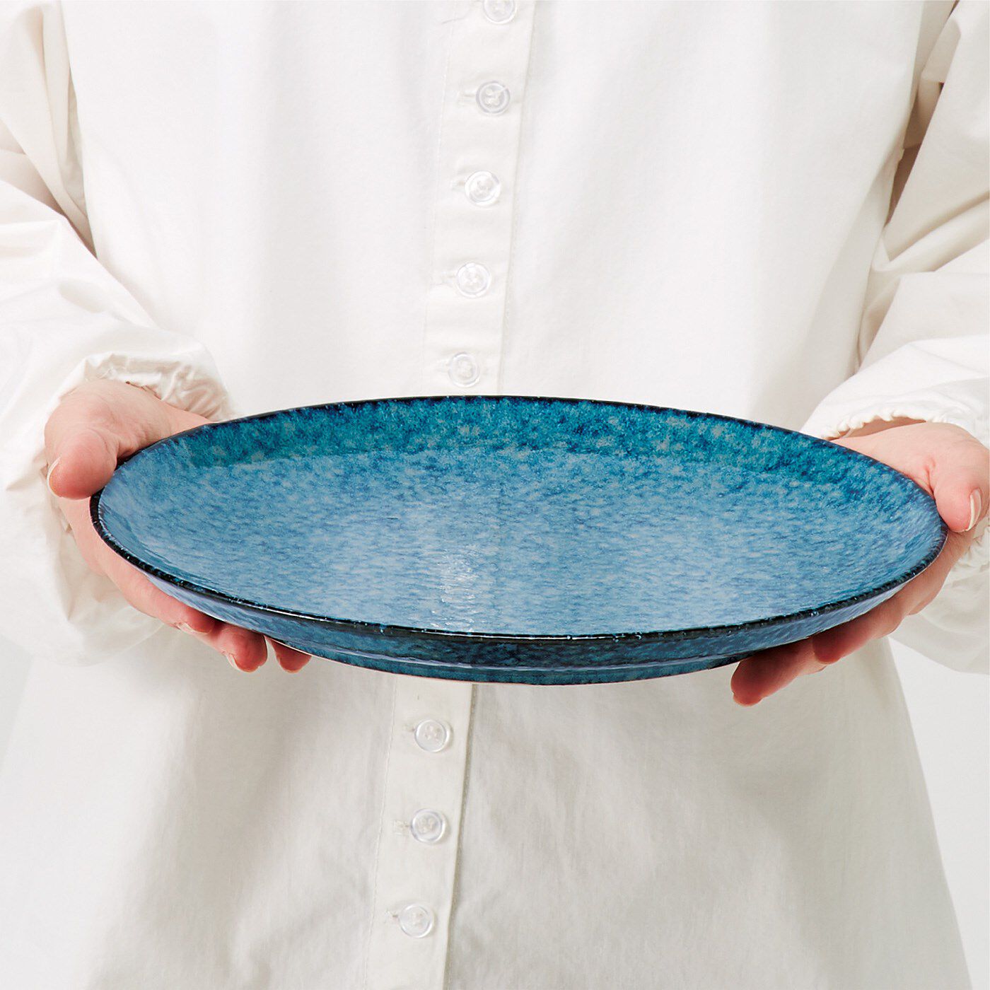 フェリシモコレクション|ちょっと大人になったあの人に贈る お皿と手ぬぐいの食卓応援セット【ラッピングキット付き】|直径約25.5cmの大きめサイズ