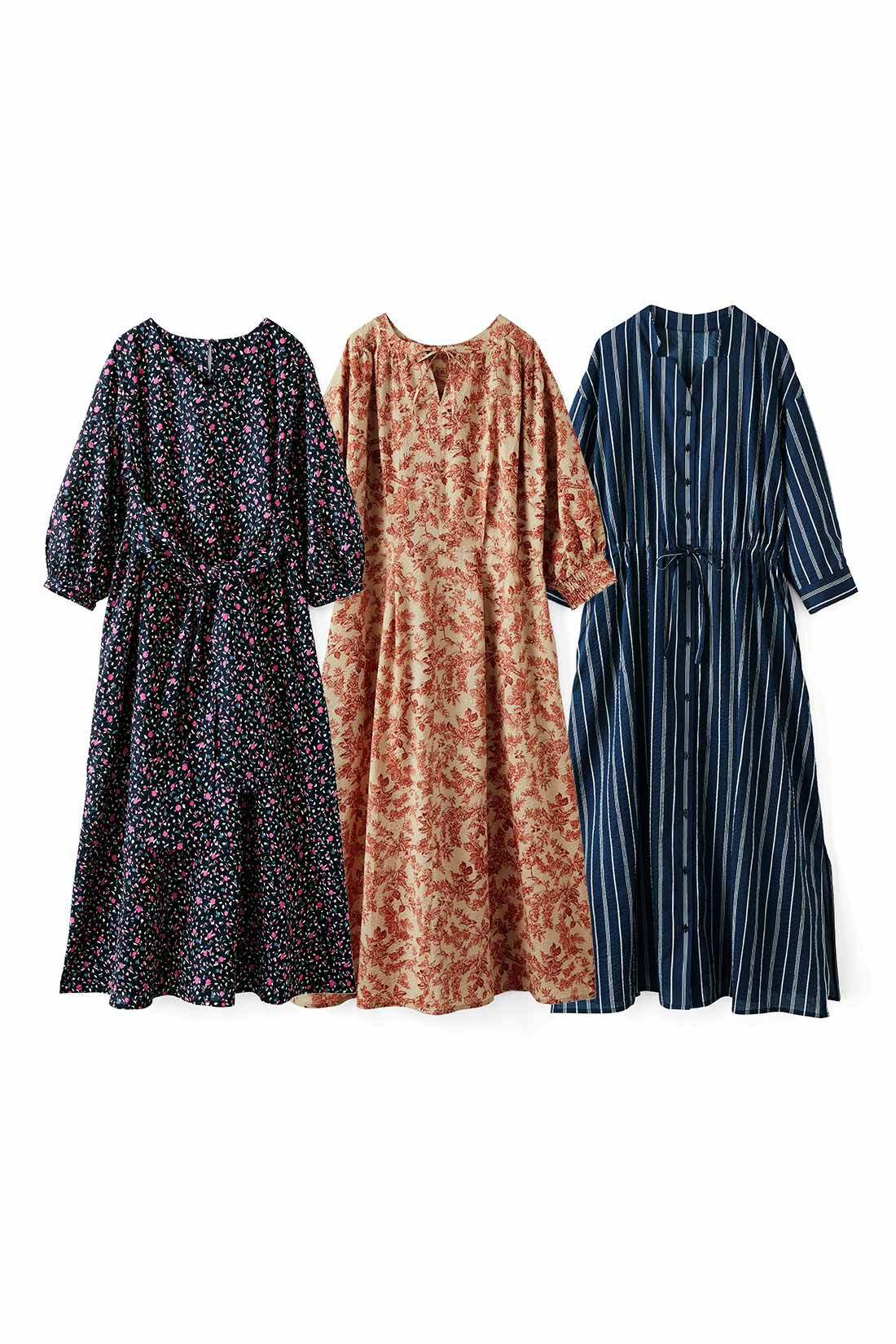 凛と輝く自由をまとう 色ここちのいい ときめきワンピースの会|3種類の中から月1枚お届けします