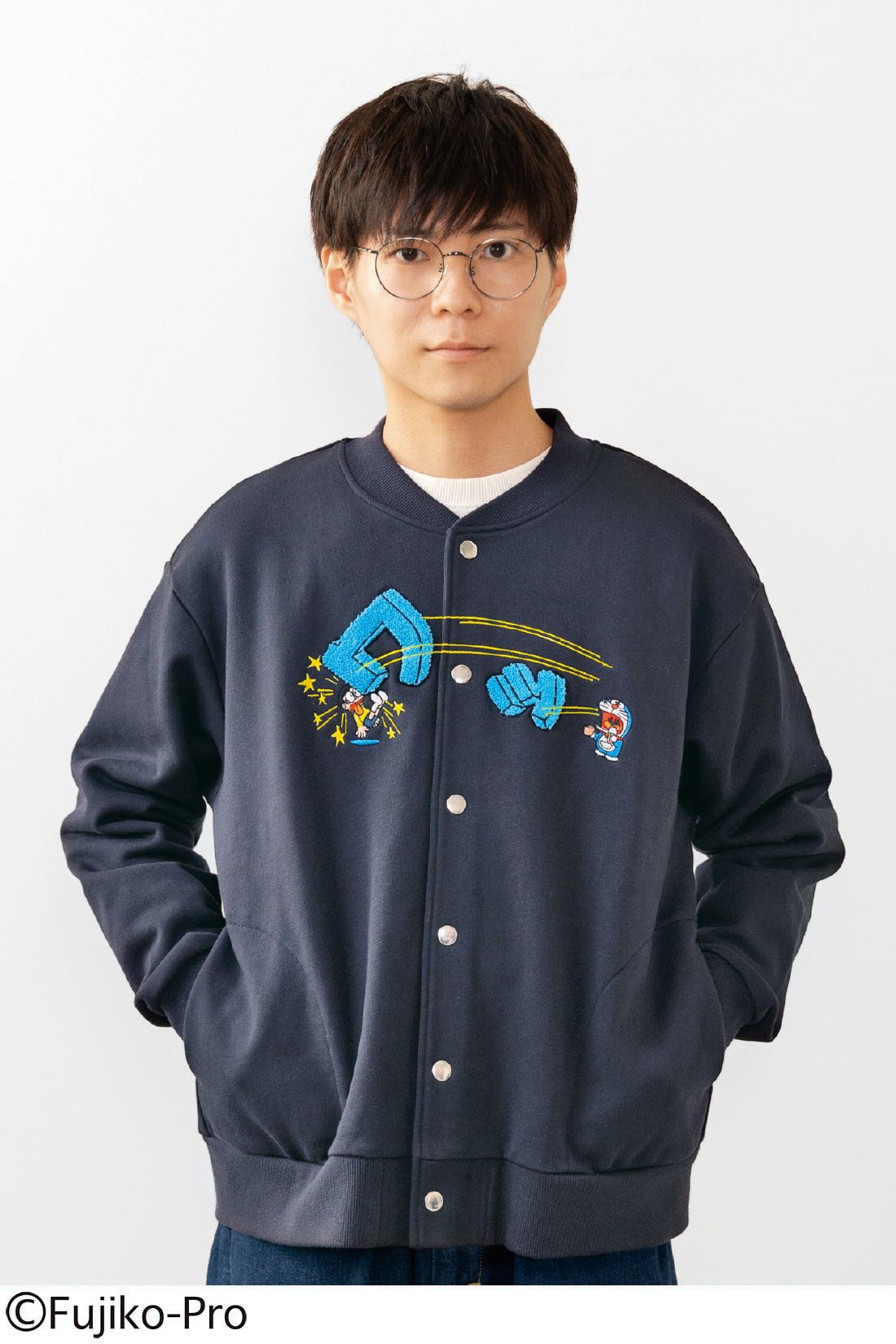 超レア！ ゆず x ドラえんもん コラボ スウェット トレーナー 灰色 北川悠仁 ボディ Champion製｜人、グループ別