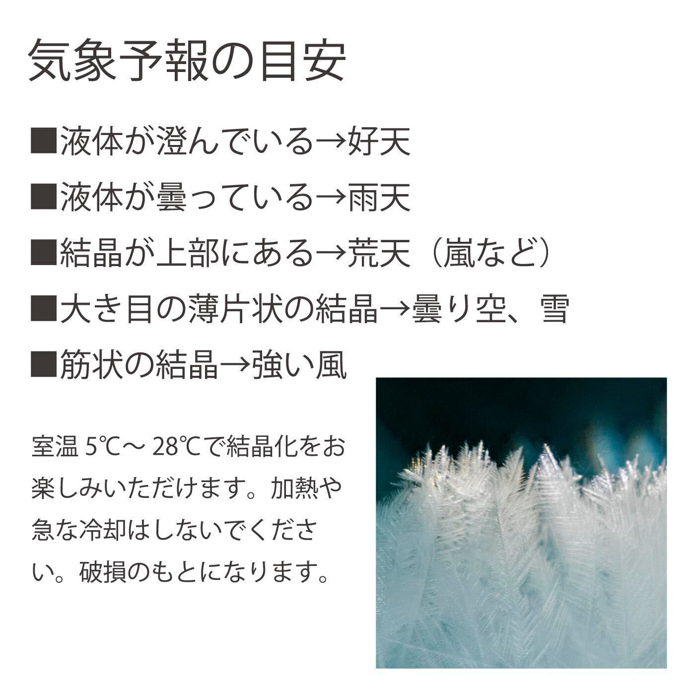 フェリシモコレクション|【6月分以降お届け】神戸のポートタワーを望む　天気によって結晶が変化するストームグラス〈ＣＬＥＡＲ〉