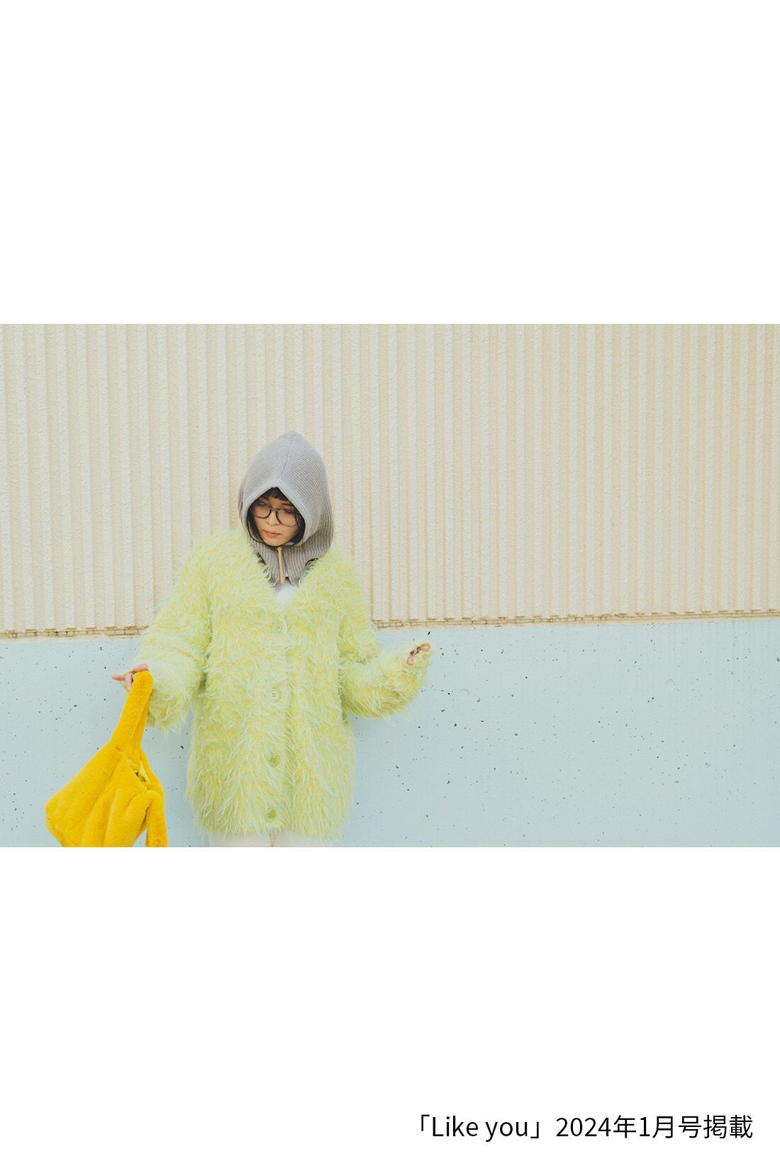 MEDE19F|ジップ遣いのバラクラバ〈グレー〉のコーディネート