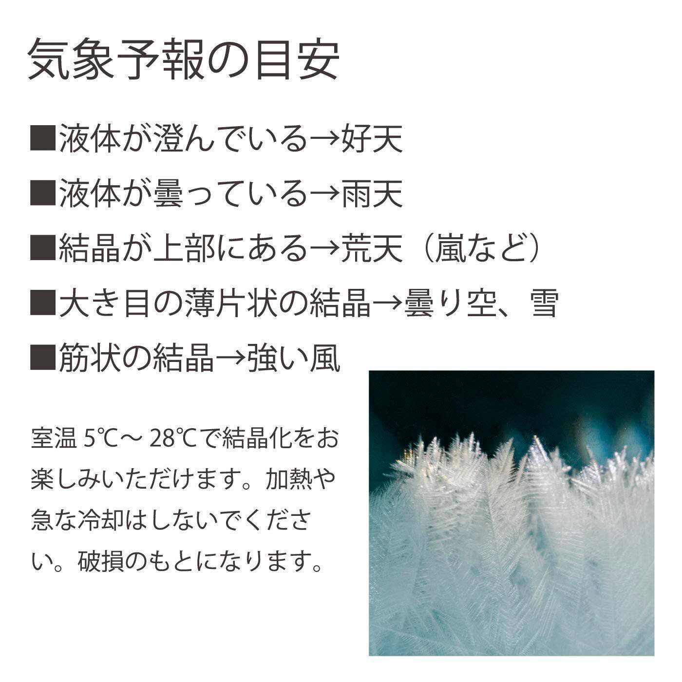フェリシモコレクション|神戸のポートタワーを望む　天気によって結晶が変化するストームグラス〈ＲＥＤ〉