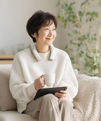 フェリシモコネクション | ＴＶの遠隔視聴に便利首掛けテレビスピーカー