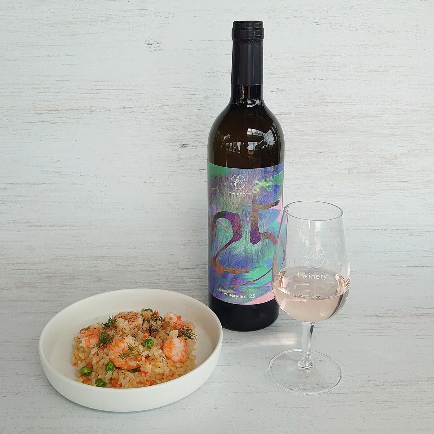 フェリシモコネクション|f winery125　ソーヴィニヨン・ブラン|魚介類のパエリヤ、ピラフ、和食ならワサビを少し効かせたお寿司がおすすめ