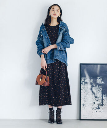 IEDIT | バンドカラーＧジャン〈ブルー〉ＩＥ