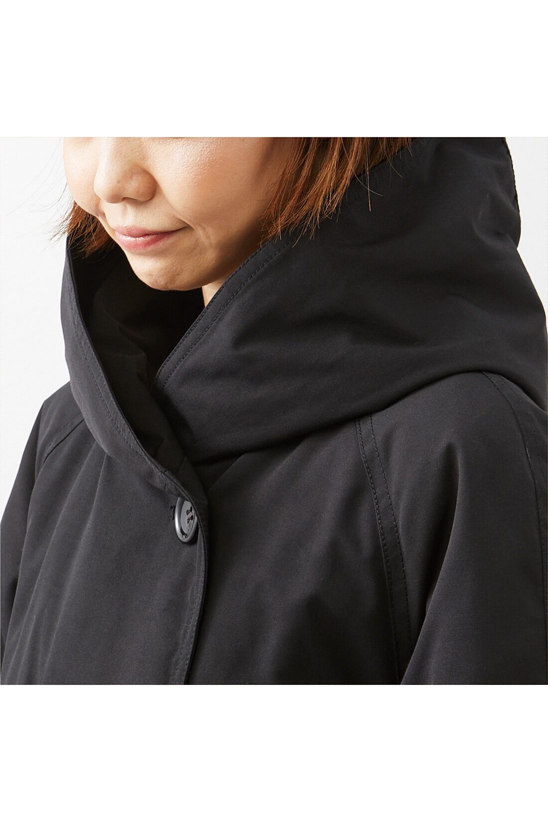 IEDIT[イディット] 撥水（はっすい）素材がうれしい！ ステッチが内側