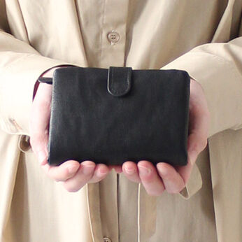 IEDIT | ふっくら合皮の２つ折り財布　ＩＥＳ