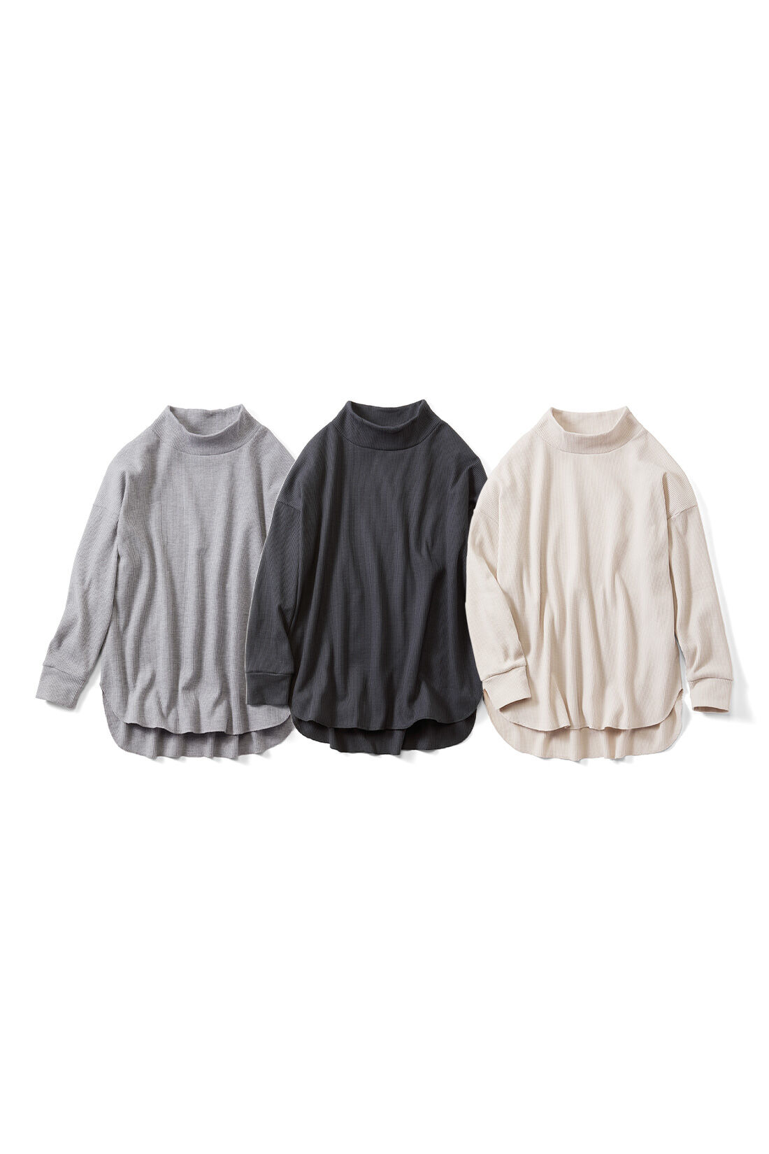 IEDIT［イディット］|IEDIT[イディット]　ワッフル素材＆こなれシルエットで活躍 ユースフルハイネックトップスの会