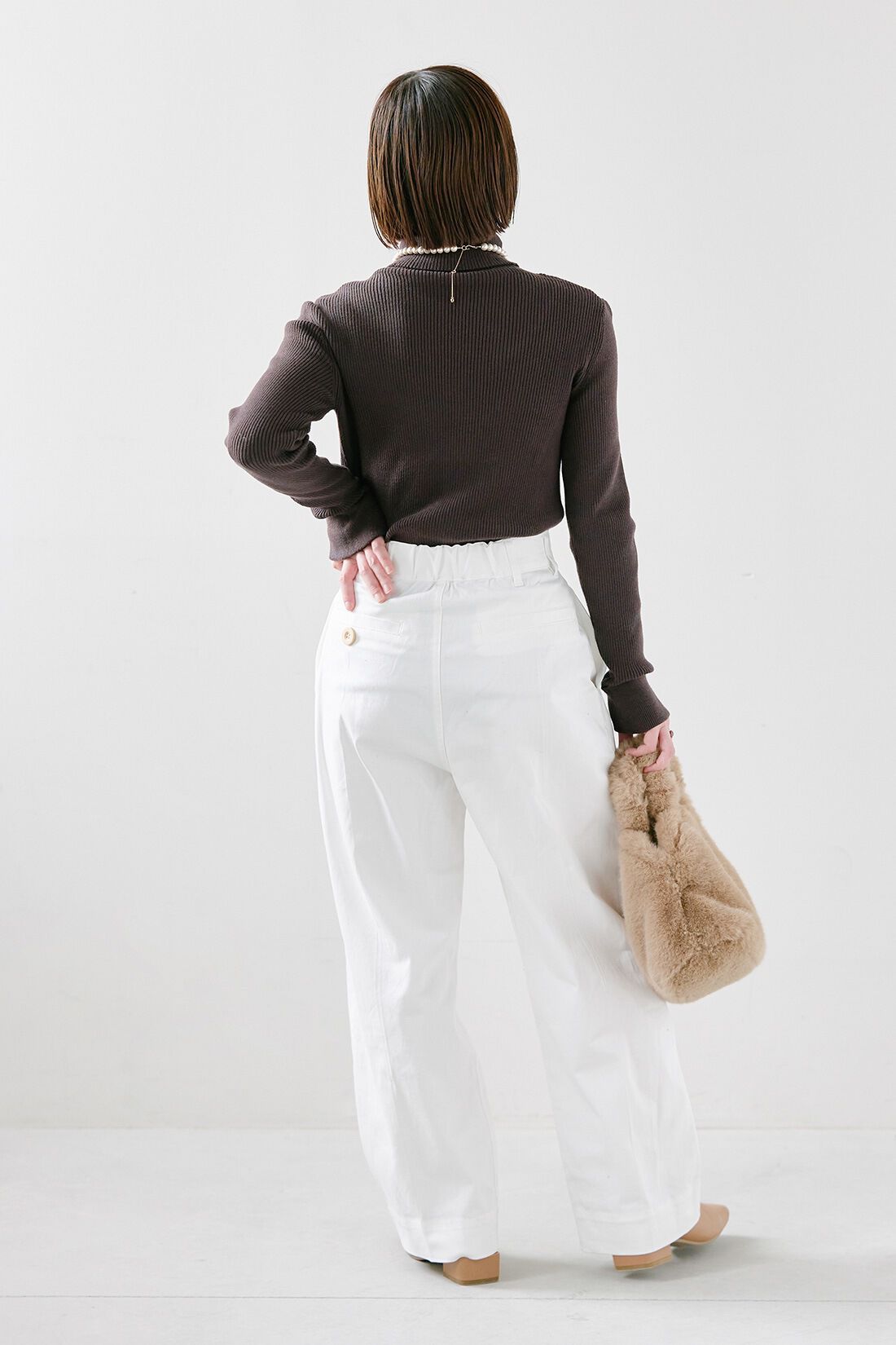 IEDIT［イディット］|IEDIT[イディット]　小森美穂子さんコラボ きれいめチノパン〈オフホワイト〉