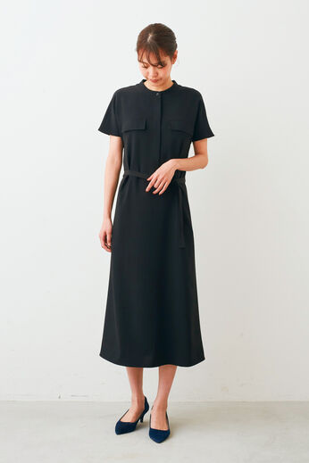 IEDIT［イディット］ | UVカット 上品 ワンピース 〈ブラック〉
