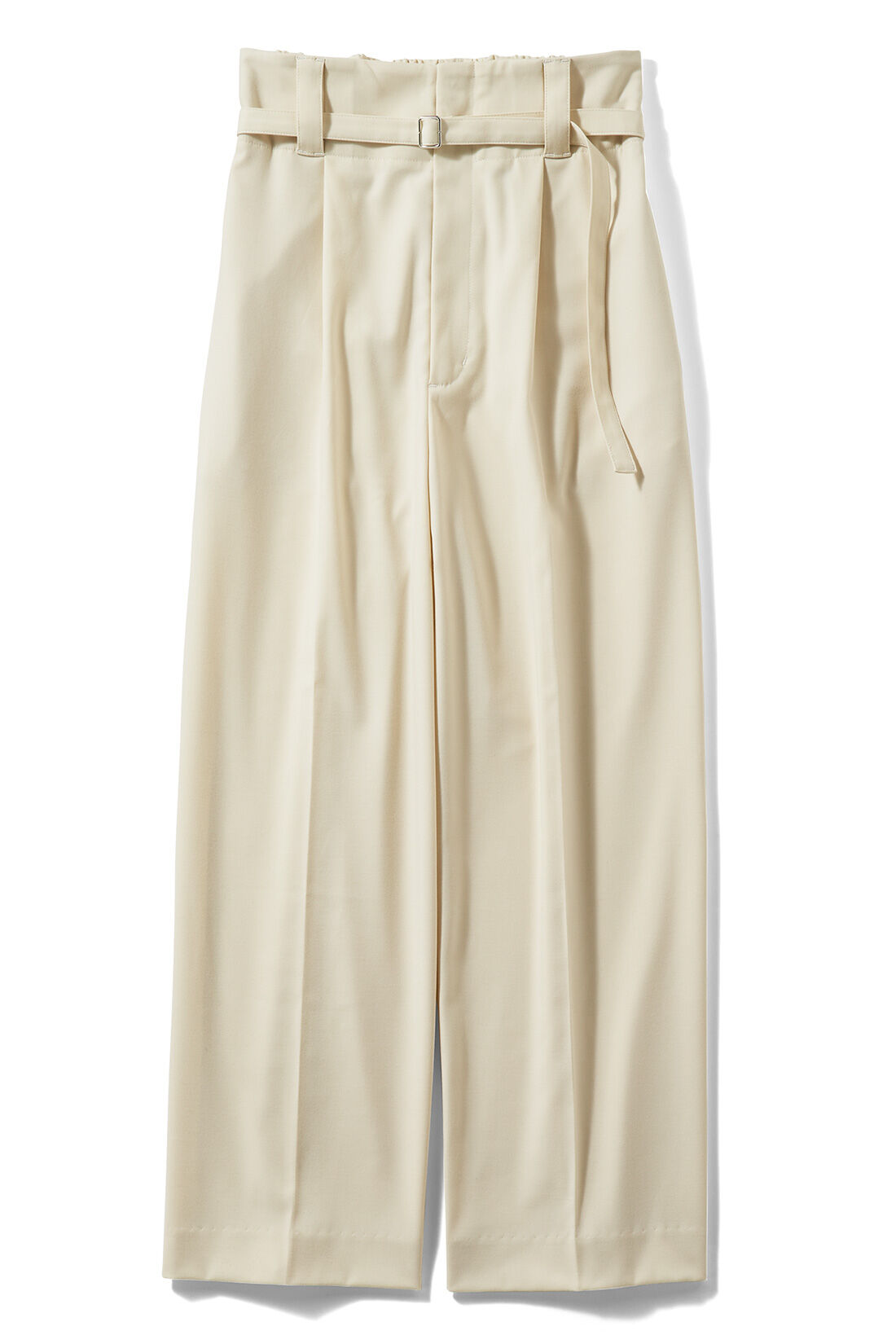 IEDIT［イディット］|IEDIT[イディット]　大人にちょうどいい　ベルト付きハイウエストワイドパンツ〈ライトベージュ〉|〈ライトベージュ〉