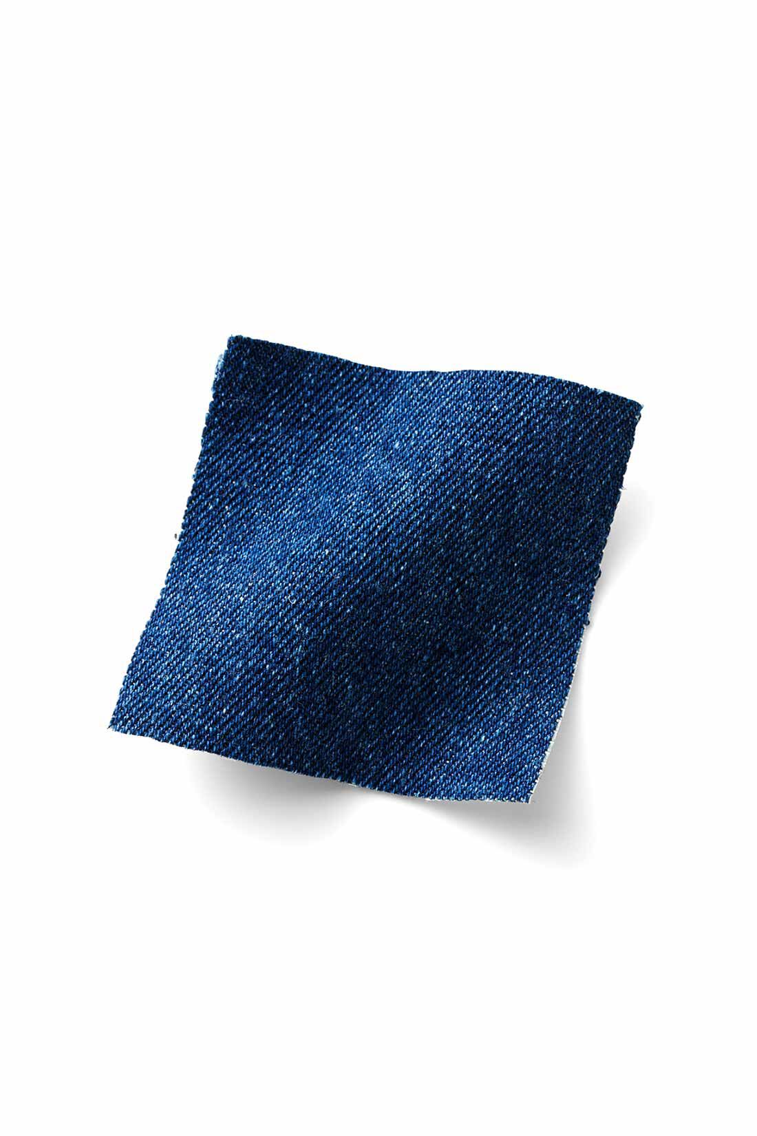 IEDIT|IEDIT[イディット]　福田麻琴さんコラボ 新鮮シルエットで定番を更新 ぼんたんデニムパンツ〈ブルー〉|ごわつき感のない適度な厚みの8.5ライトオンスデニムに洗いをかけた、こだわりのミドルブルー。