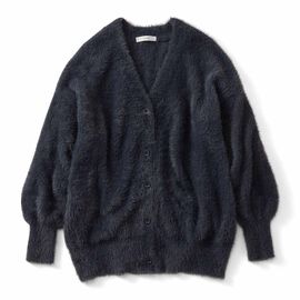 IEDIT | もちふわシャギーニットカーデ〈ネイビー〉ＩＥ