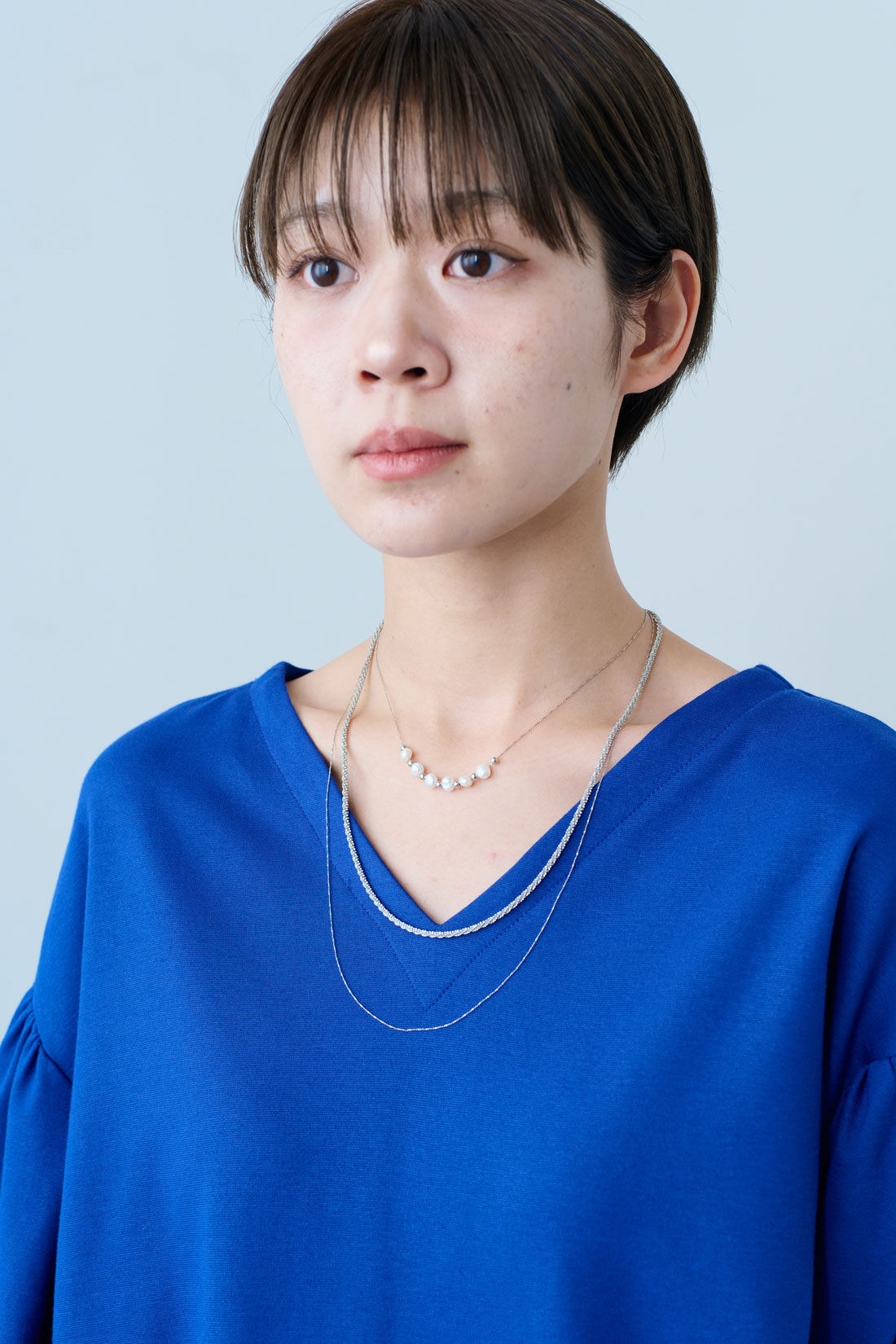 IEDIT［イディット］|IEDIT[イディット] SELECT　トリプルレイヤードネックレス　410444|シルバー
