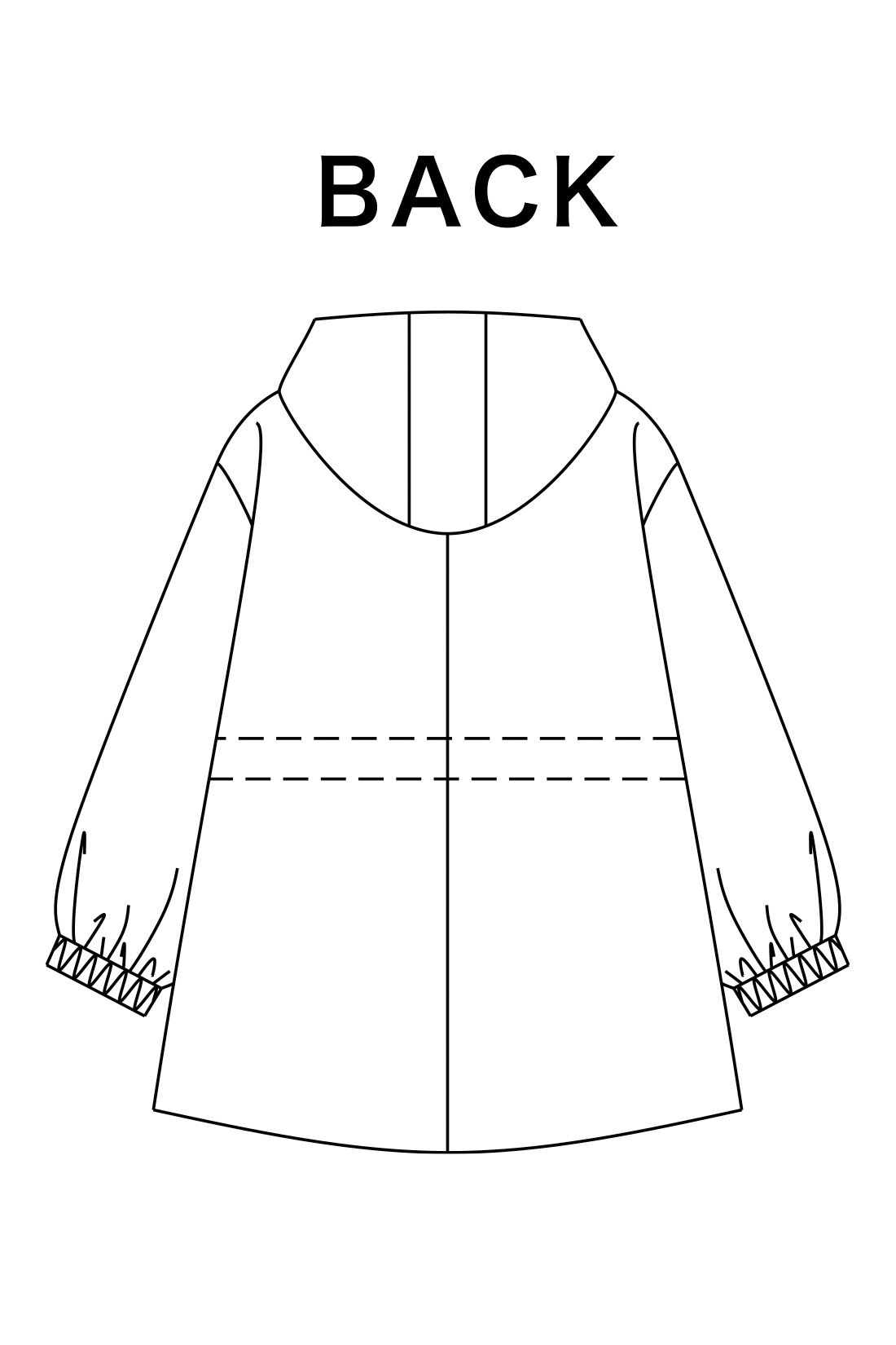 IEDIT[イディット]　撥水（はっすい）＆UVカットがうれしい ミドル丈マウンテンパーカー|背中までぐるりと配したドロストを、キュッとしぼれば女性らしいシルエットにも。