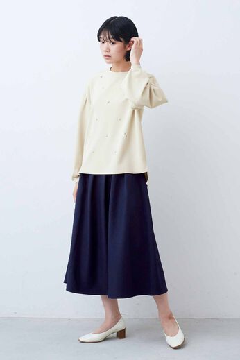 IEDIT［イディット］ | 大人のフレアースカート〈ネイビー〉ＩＥ