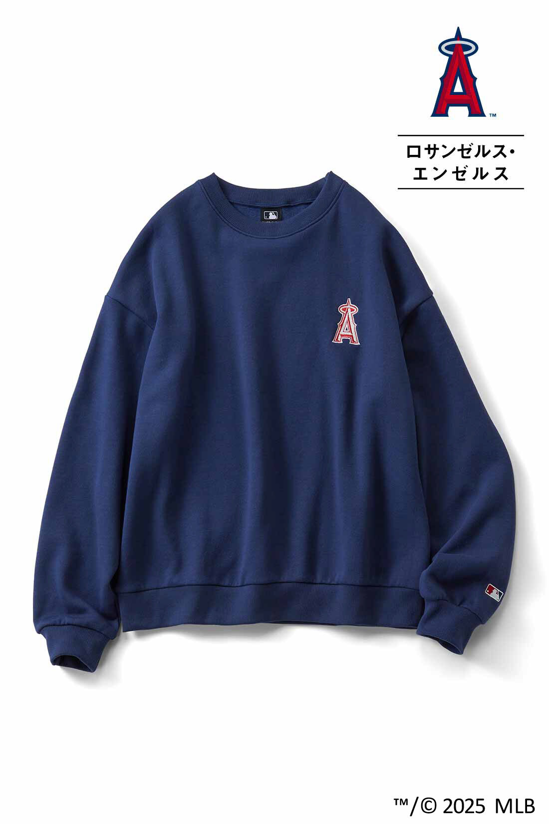 IEDIT|IEDIT[イディット]　オリジナルMLBデザイン ダークカラーでシックにきまる大人のゆるスウェットの会|ネイビー