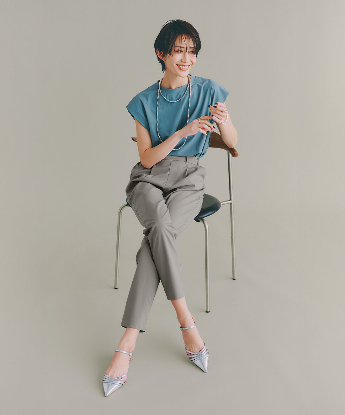 IEDIT［イディット］|IEDIT[イディット]　接触冷感・吸汗速乾・UVカット スーさらエアノビ涼やか テーパードパンツ