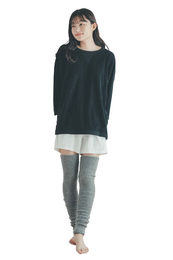 IEDIT［イディット］ | 重ね着 ゆる トップス 〈ブラック〉