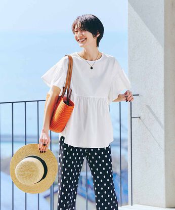 IEDIT［イディット］ | 水陸両用フリルトップス〈ホワイト〉ＩＥ