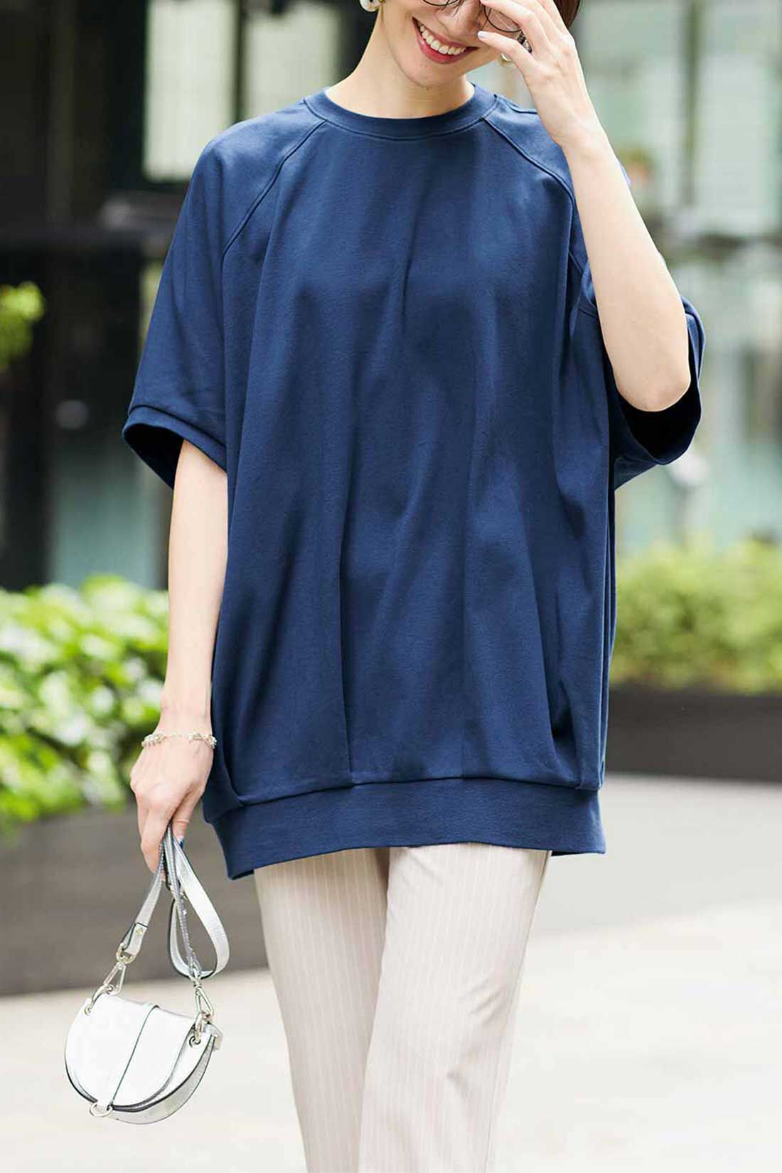IEDIT［イディット］|IEDIT[イディット]　接触冷感・吸汗速乾・抗菌防臭！ Ohcool（R）Ⅱ plus素材のビッグサイズコクーンドルマンTシャツの会