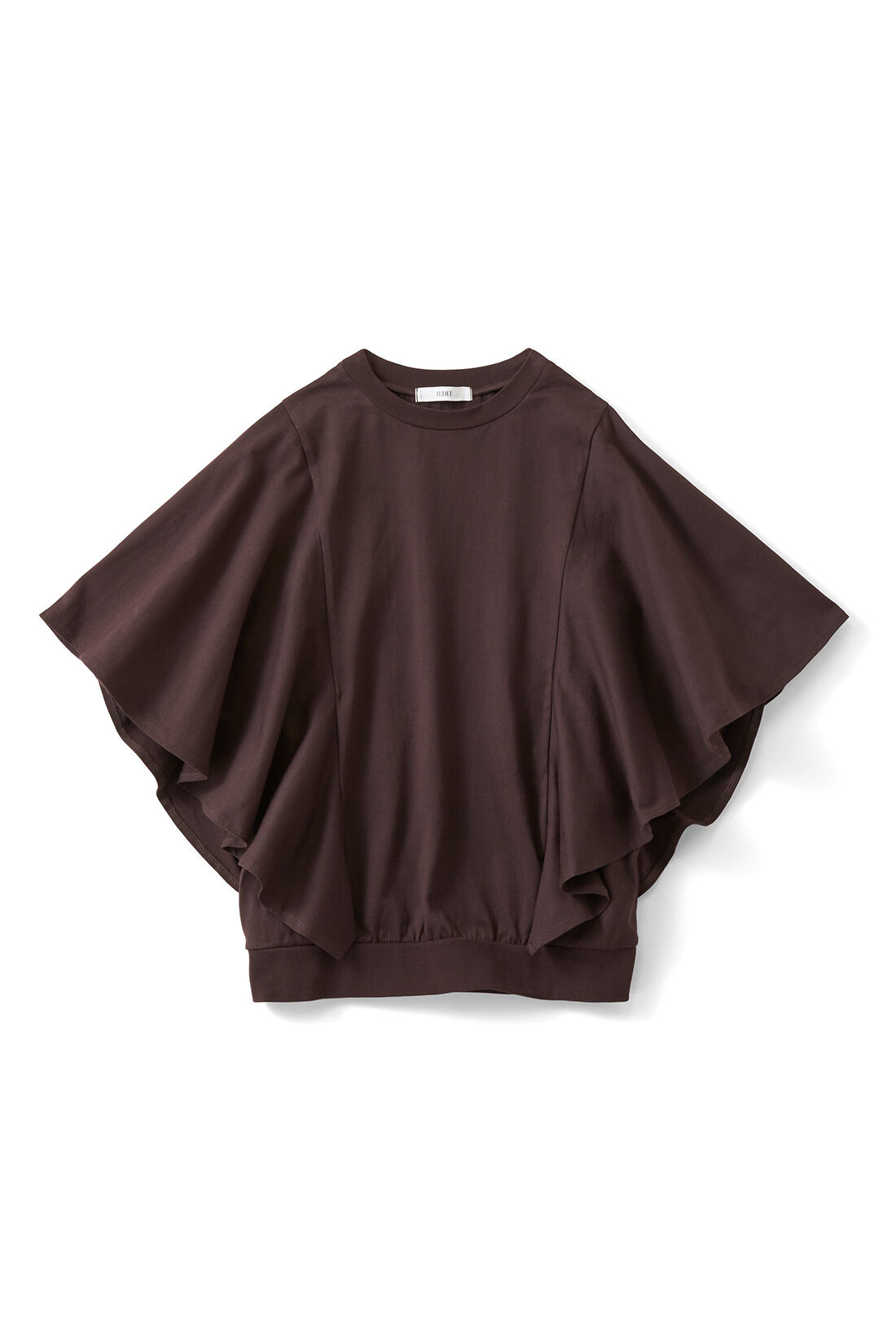 IEDIT［イディット］|IEDIT[イディット]　接触冷感・吸汗速乾・抗菌防臭！ Ohcool（R）Ⅱplus素材のフリルトップスの会|ブラウン