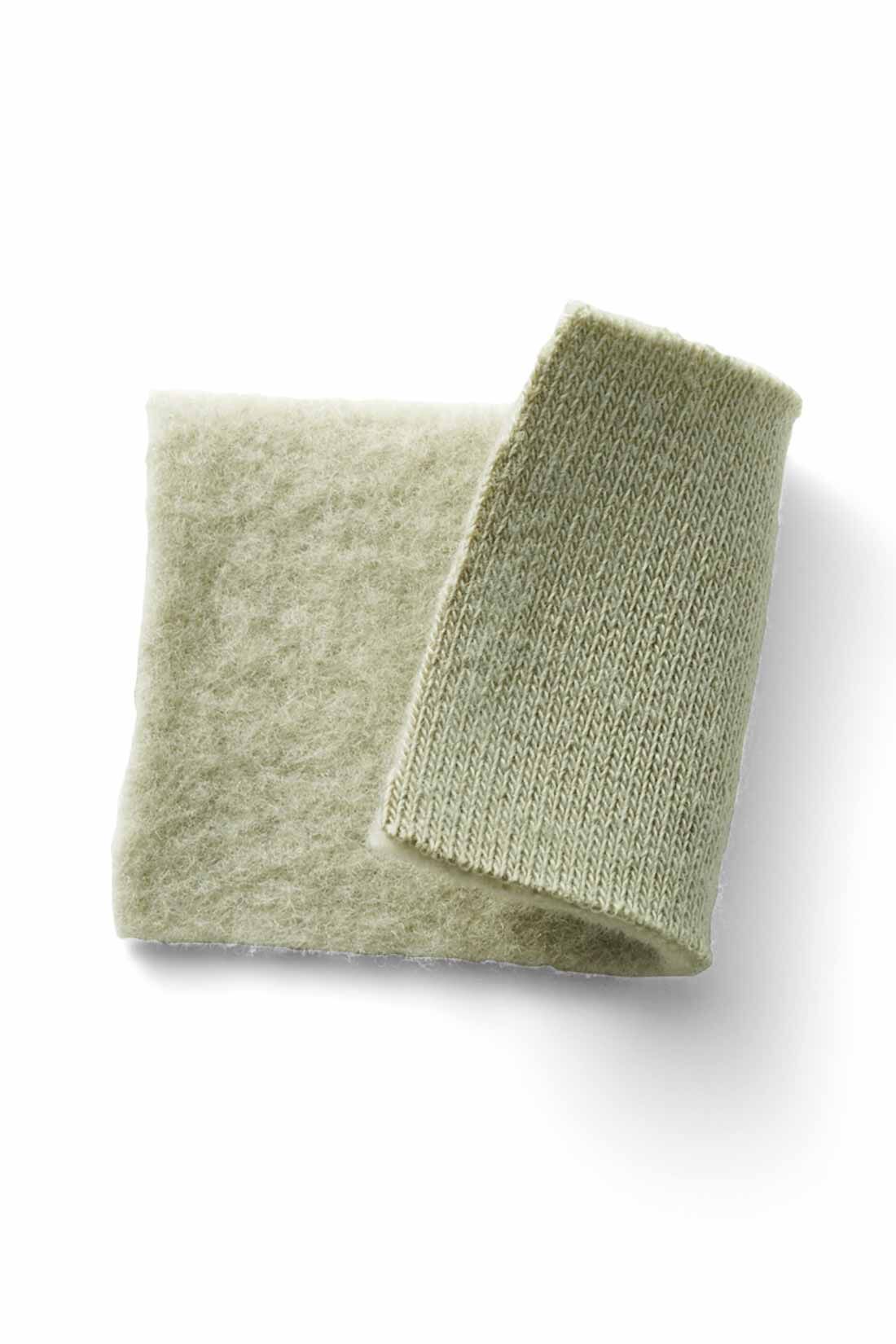 IEDIT[イディット]　裏起毛スウェット素材の大人きれいめロング丈ワンピース|肌を暖かく包み込む、伸びやかな綿混の裏起毛カットソー。