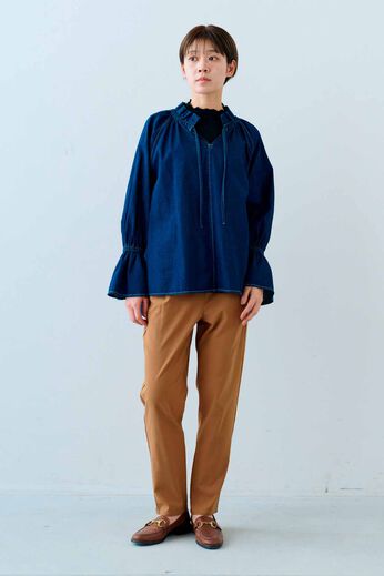 IEDIT［イディット］ | 接触冷感 UV エアノビ テーパードパンツ 〈キャメルベージュ〉