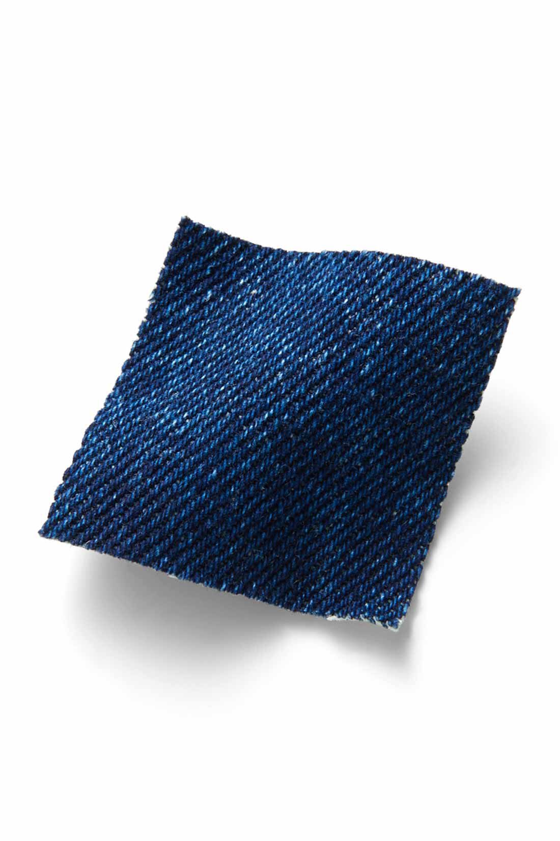 イディット|IEDIT[イディット]　大人に似合うポイントを押さえた スタンドカラーGジャン〈ブルー〉|綿100％のほどよい厚みのデニム生地を使用。