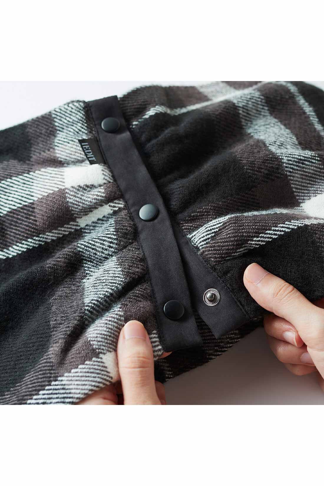 IEDIT[イディット] パチンと留めるだけでいい感じの巻き方が即完成する