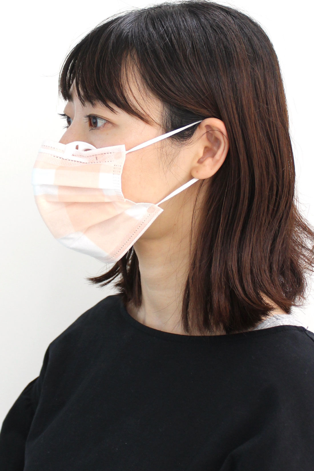 IEDIT|【WEB限定】マスクの内側に空間をつくる立体インナーマスク Ver.2|1.ホワイト着用