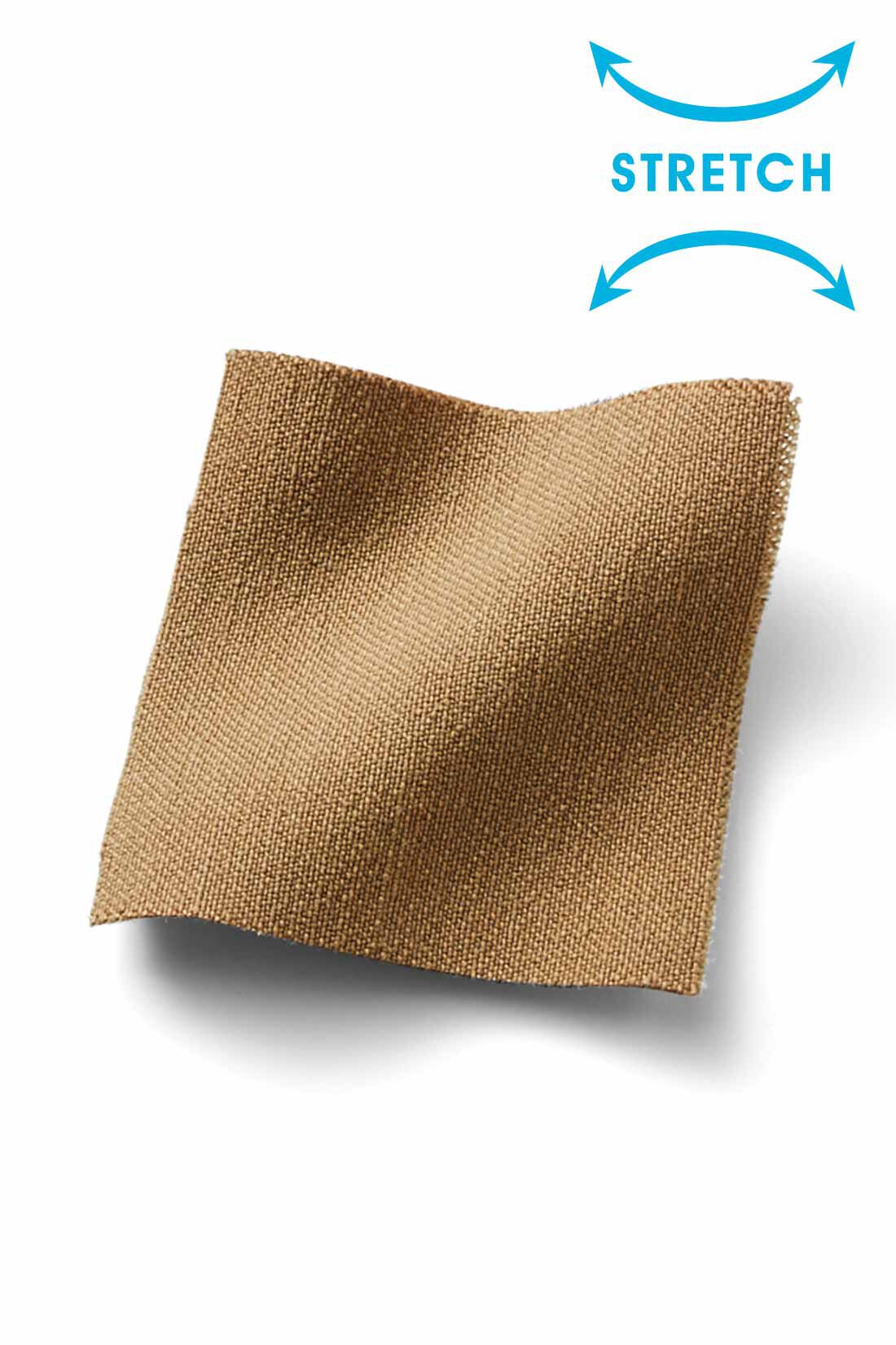 IEDIT[イディット]　ウエストメッシュで快適 ストレッチ布はく素材の美脚レギンスパンツ〈ブラック〉|カットソーみたいなはき心地ながら、きちんと見えもかなう布はく素材。 ※お届けするカラーとは異なります。