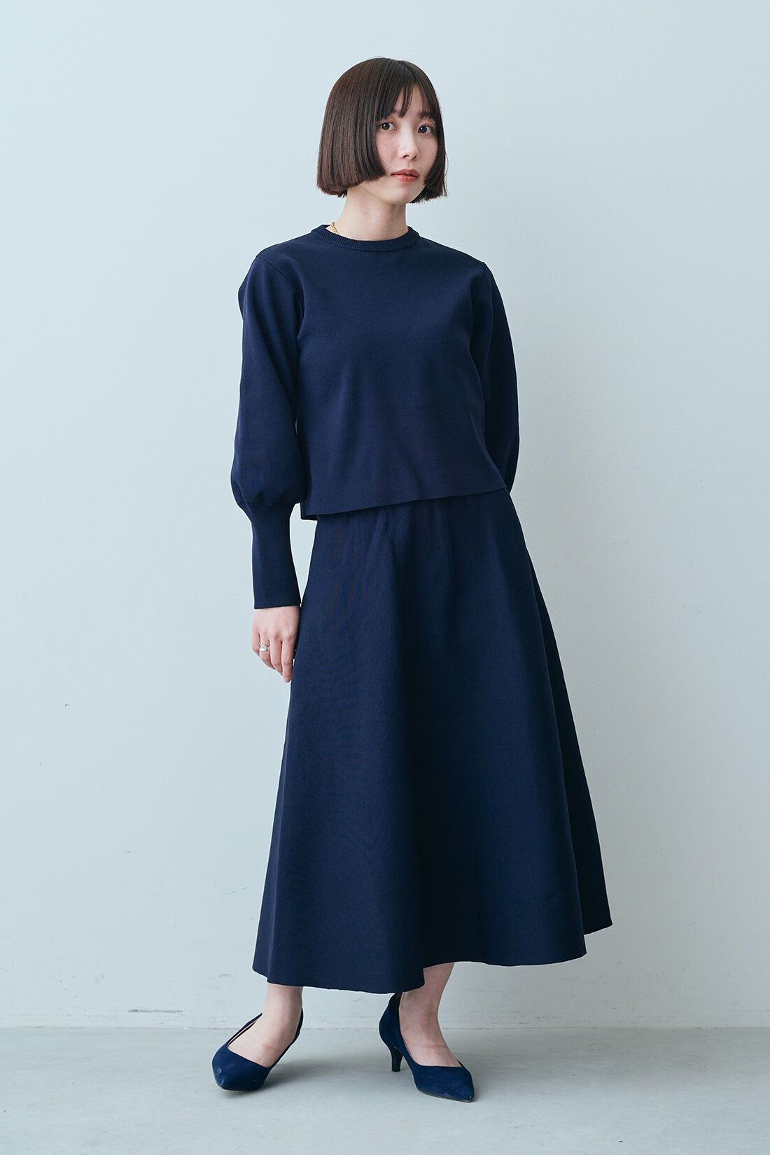 IEDIT[イディット] 福田麻琴さんコラボ 上品ニットセットアップ