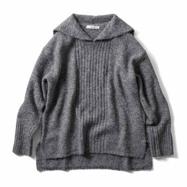 IEDIT | フロント編地セーラーニット〈グレー〉ＩＥ