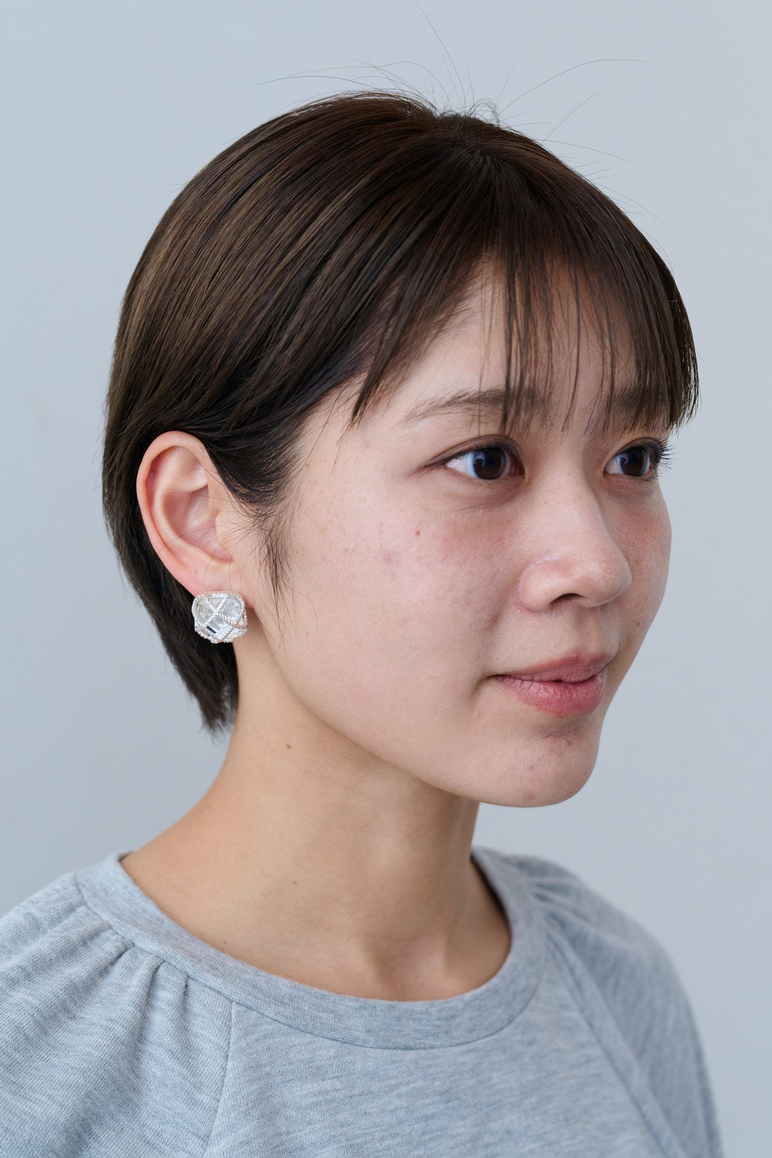 IEDIT［イディット］|IEDIT[イディット] SELECT　ボタンピアス　320357|シルバー